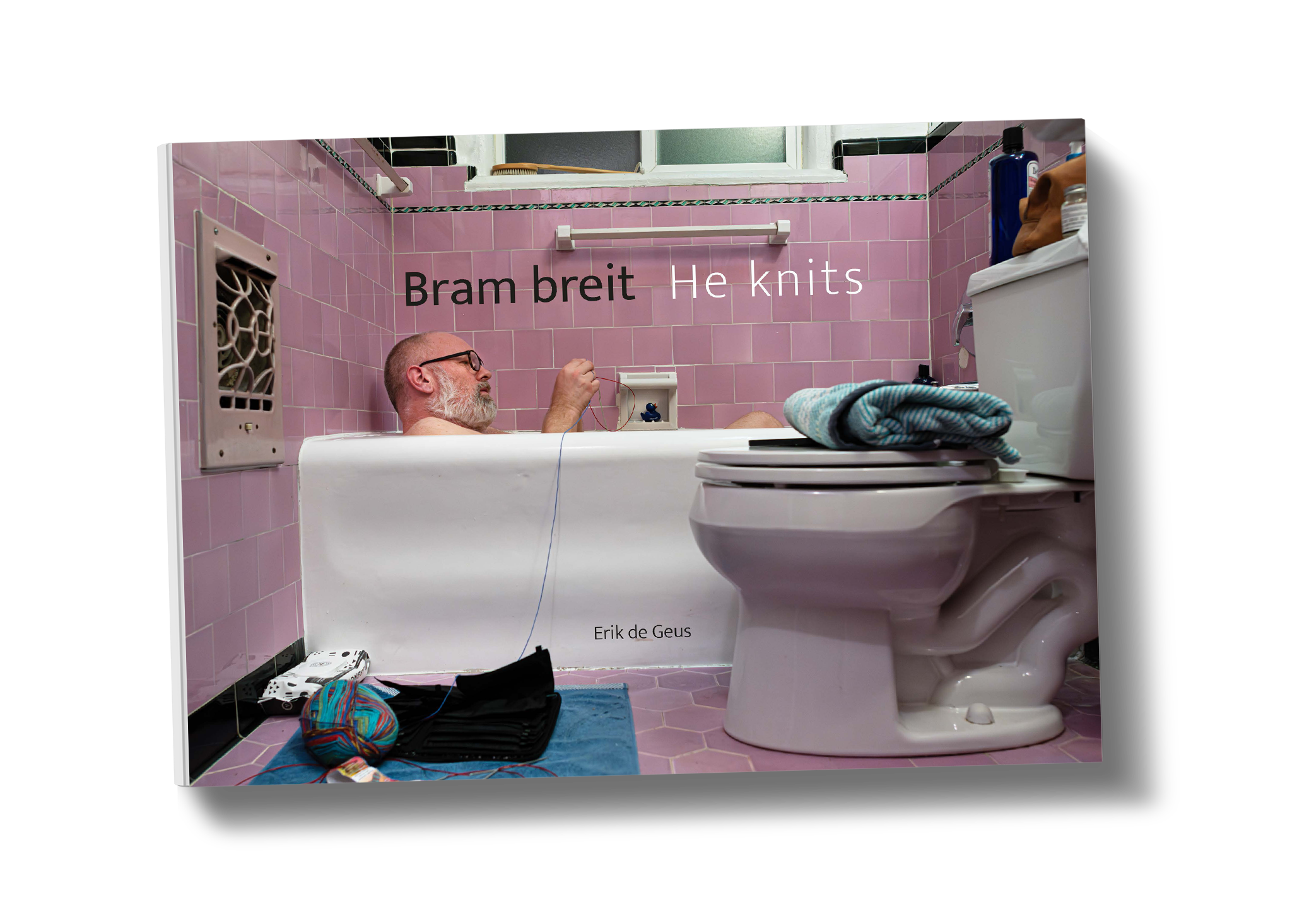 Photobook 'Bram breit - He knits' by Erik de Geus